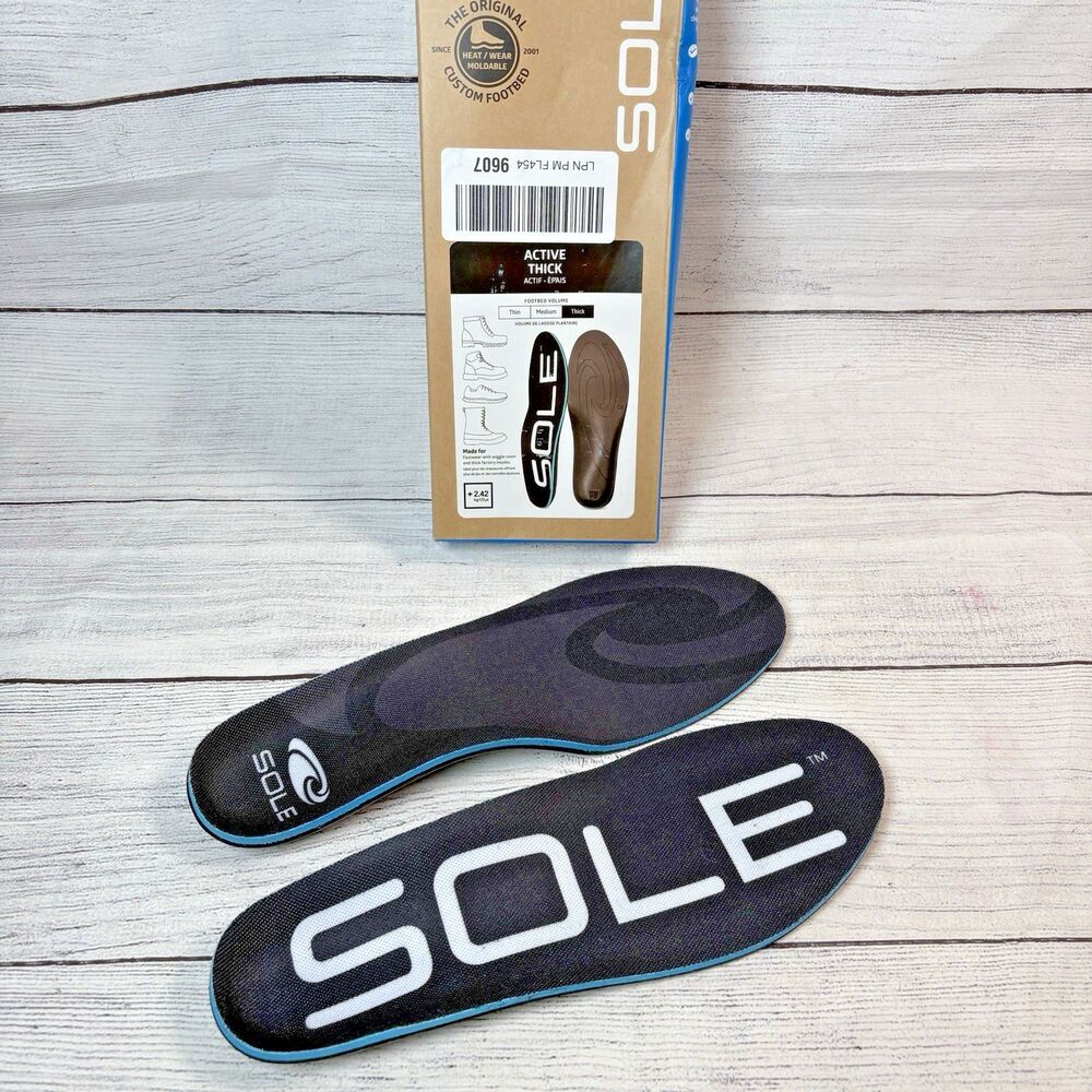 Sole Shoe Insoles Footbeds Active Thick Men Size 9 Women 11 Any Arch NEW